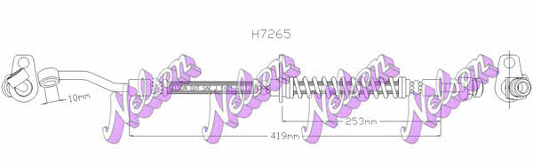 Brovex-Nelson H7265 Brake Hose H7265