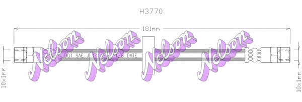 Brovex-Nelson H3770 Brake Hose H3770