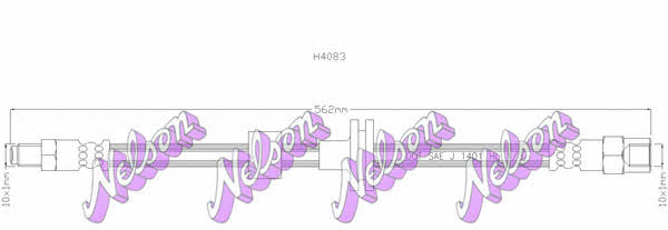 Brovex-Nelson H4083 Brake Hose H4083