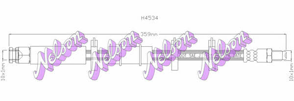 Brovex-Nelson H4534 Brake Hose H4534