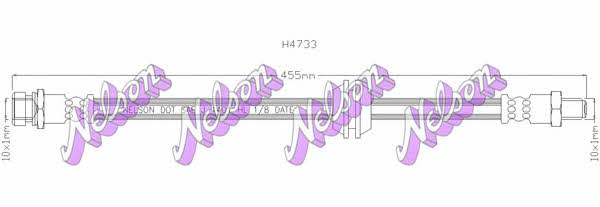 Brovex-Nelson H4733 Brake Hose H4733