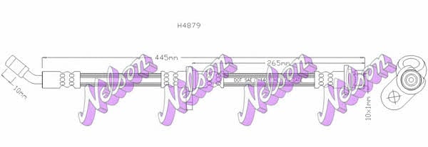 Brovex-Nelson H4879 Brake Hose H4879