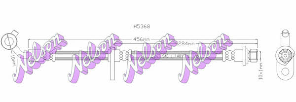 Brovex-Nelson H5368 Brake Hose H5368