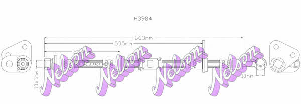 Brovex-Nelson H3984 Brake Hose H3984