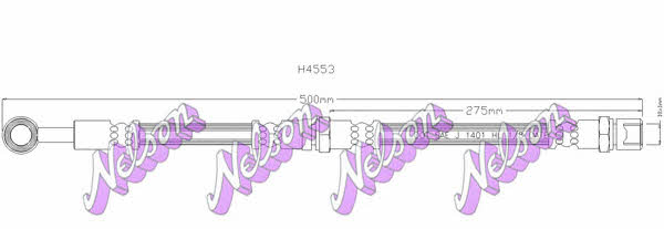 Brovex-Nelson H4553 Brake Hose H4553