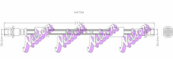 Brovex-Nelson H4794 Brake Hose H4794