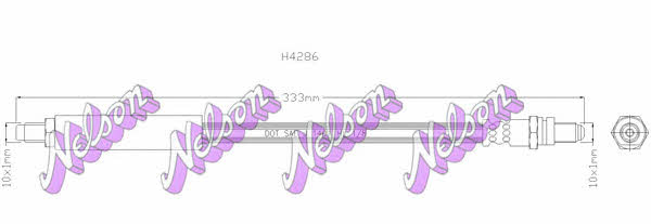 Brovex-Nelson H4286 Brake Hose H4286