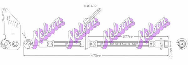 Brovex-Nelson H4842Q Brake Hose H4842Q