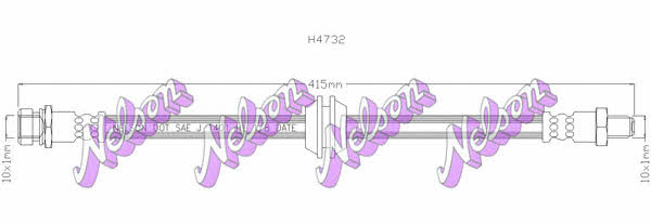 Brovex-Nelson H4732 Brake Hose H4732