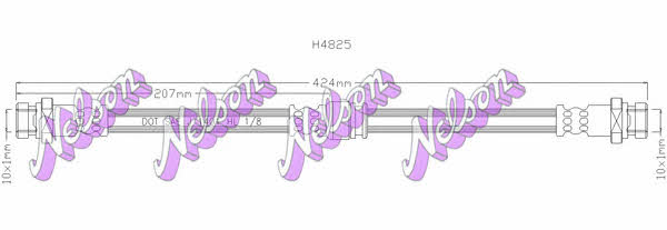 Brovex-Nelson H4825 Brake Hose H4825