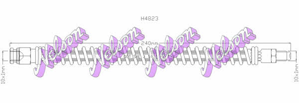 Brovex-Nelson H4823 Brake Hose H4823