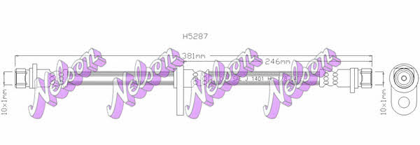Brovex-Nelson H5287 Brake Hose H5287