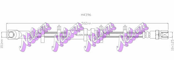 Brovex-Nelson H4396 Brake Hose H4396