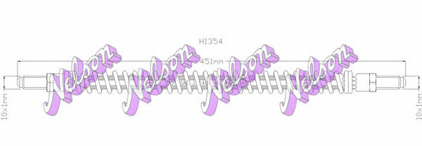 Brovex-Nelson H1354 Brake Hose H1354