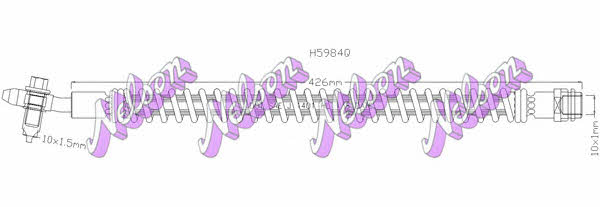 Brovex-Nelson H5984Q Brake Hose H5984Q