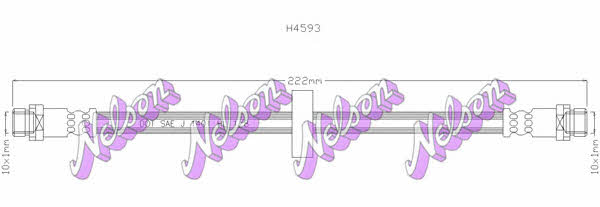 Brovex-Nelson H4593 Brake Hose H4593