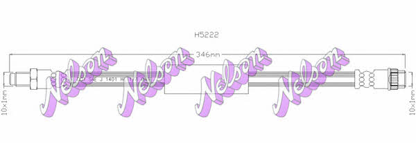Brovex-Nelson H5222 Brake Hose H5222