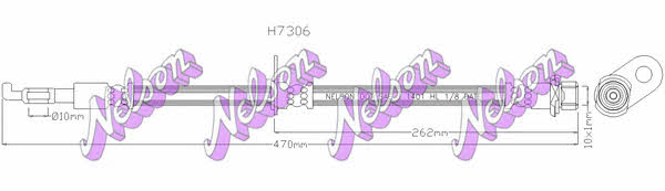 Brovex-Nelson H7306 Brake Hose H7306