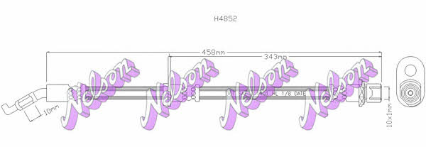 Brovex-Nelson H4852 Brake Hose H4852