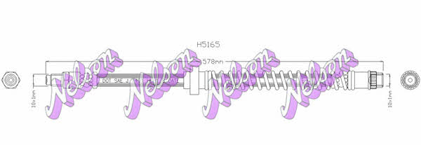 Brovex-Nelson H5165 Brake Hose H5165