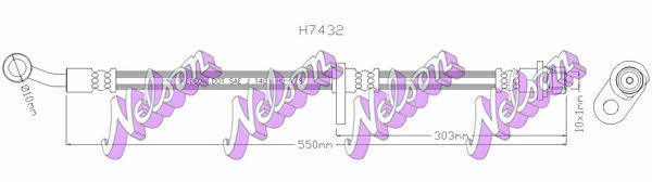 Brovex-Nelson H7432 Brake Hose H7432