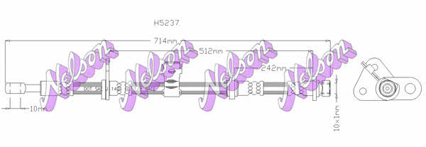 Brovex-Nelson H5237 Brake Hose H5237