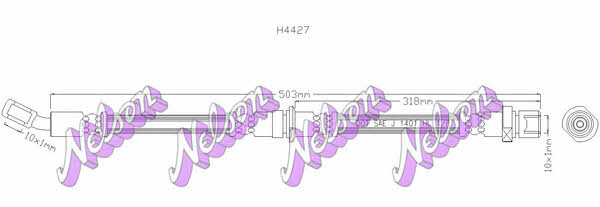 Brovex-Nelson H4427 Brake Hose H4427