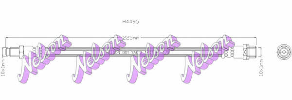 Brovex-Nelson H4495 Brake Hose H4495