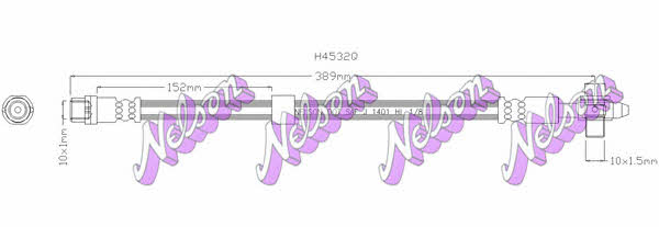 Brovex-Nelson H4532Q Brake Hose H4532Q