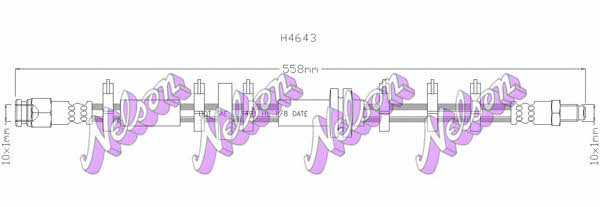 Brovex-Nelson H4643 Brake Hose H4643