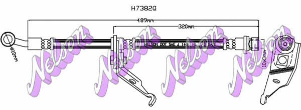 Brovex-Nelson H7382Q Brake Hose H7382Q