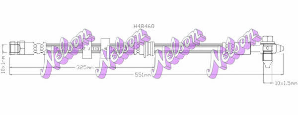 Brovex-Nelson H4846Q Brake Hose H4846Q