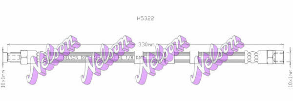Brovex-Nelson H5322 Brake Hose H5322