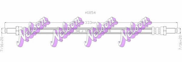 Brovex-Nelson H1854 Clutch hose H1854