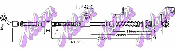 Brovex-Nelson H7420 Brake Hose H7420