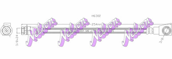 Brovex-Nelson H6302 Brake Hose H6302