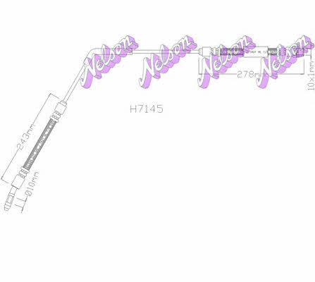 Brovex-Nelson H7145 Brake Hose H7145