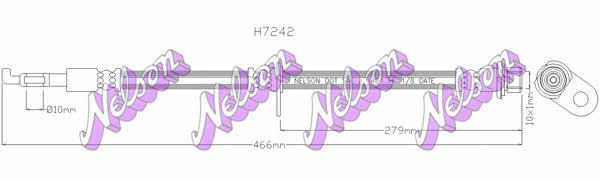 Brovex-Nelson H7242 Brake Hose H7242