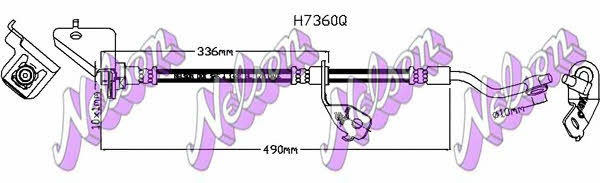 Brovex-Nelson H7360Q Brake Hose H7360Q