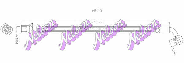 Brovex-Nelson H5413 Brake Hose H5413