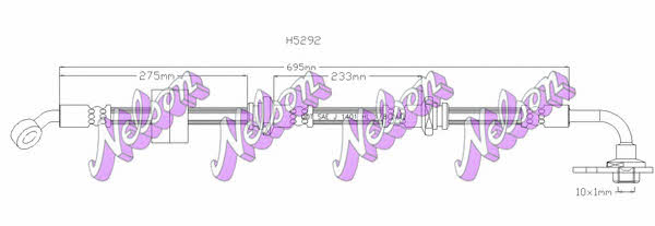 Brovex-Nelson H5292 Brake Hose H5292