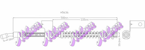 Brovex-Nelson H5636 Brake Hose H5636