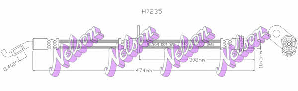 Brovex-Nelson H7235 Brake Hose H7235