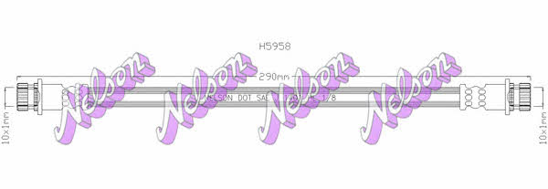 Brovex-Nelson H5958 Brake Hose H5958