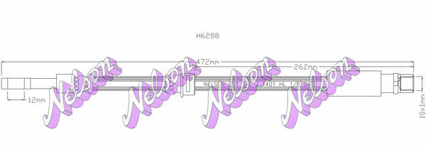 Brovex-Nelson H6288 Brake Hose H6288