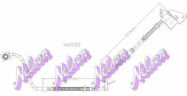 Brovex-Nelson H6592 Brake Hose H6592