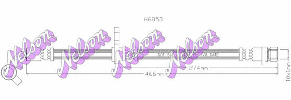 Brovex-Nelson H6853Q Brake Hose H6853Q