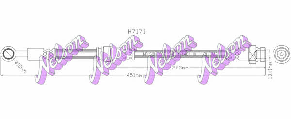 Brovex-Nelson H7171 Brake Hose H7171