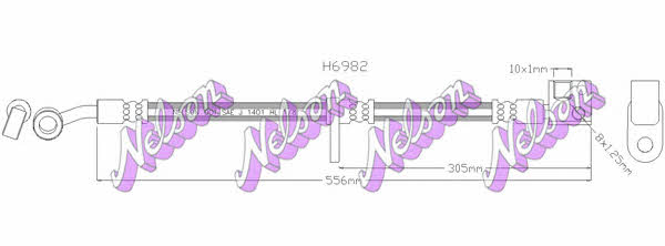 Brovex-Nelson H6982 Brake Hose H6982