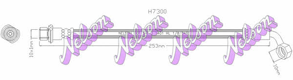 Brovex-Nelson H7300 Brake Hose H7300